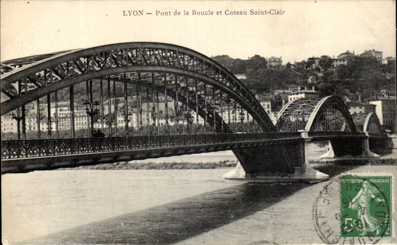 CPA Lyon Bridge Of the Loop And Slope Saint Clear
