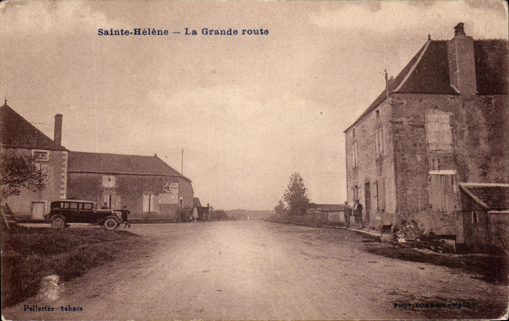CPA Sainte Helene the Main road