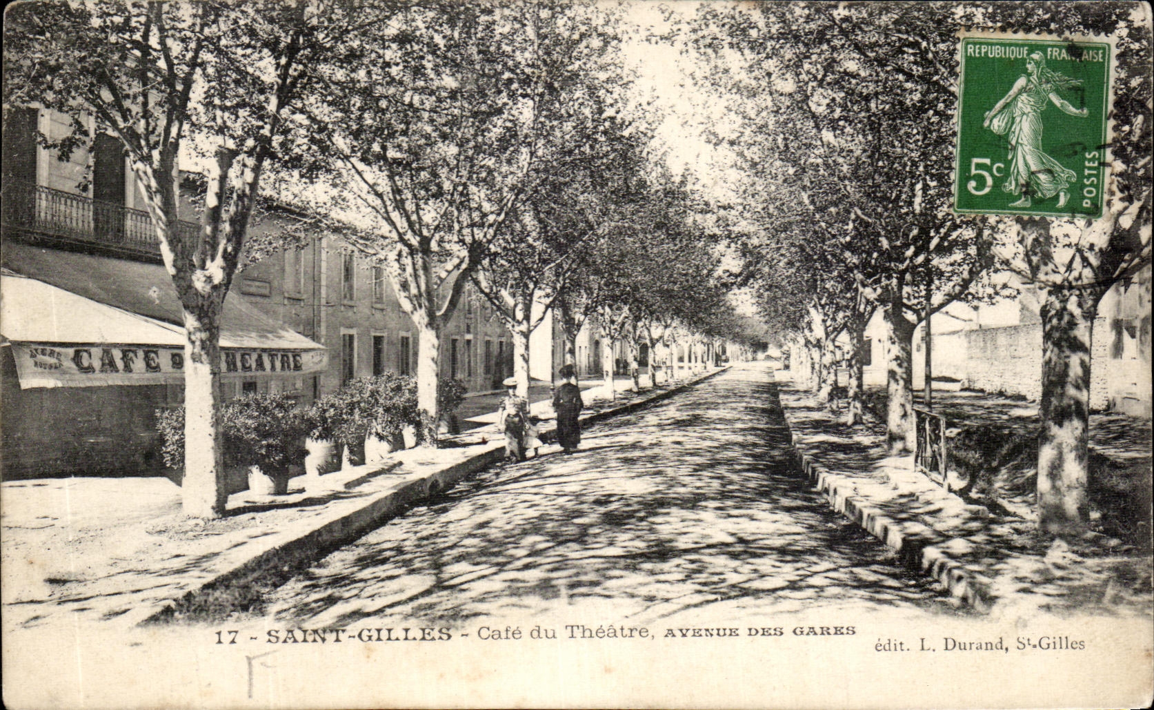 CPA Saint Gilles Cate of the Theater Avenue of the Stations