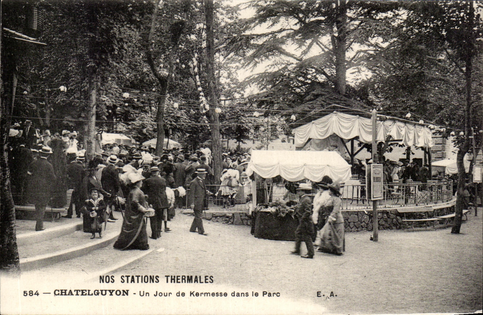 CPA Chatelguyon un dia de aldea de justo en el parque de Auvergne