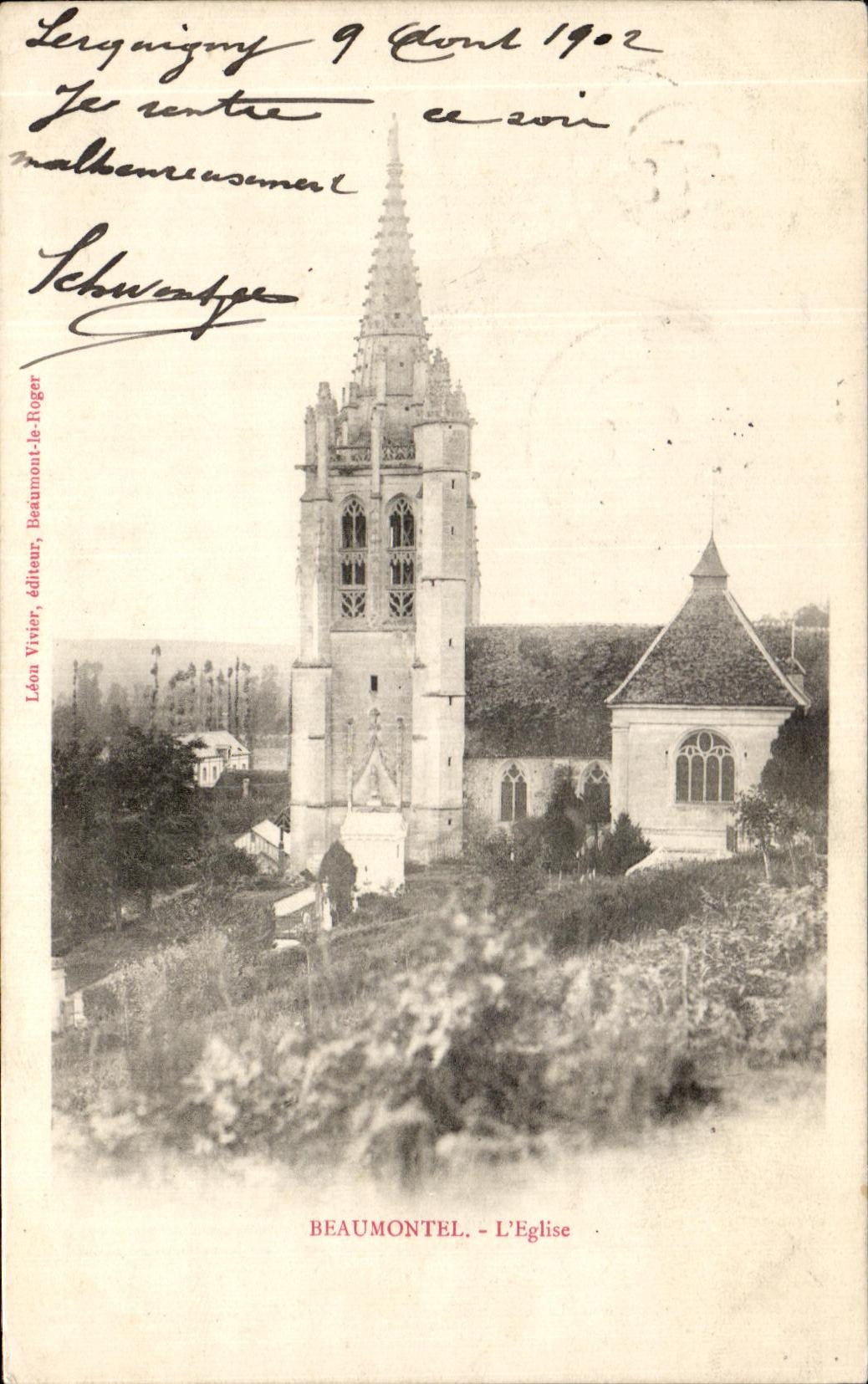 CPA Beaumontel the Church