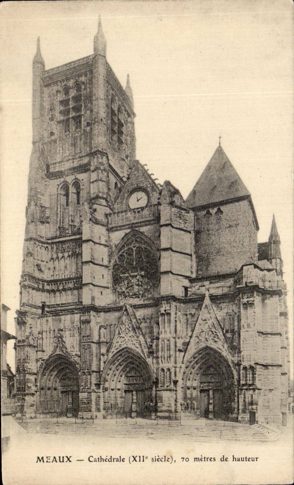 Presupuestos cuantitativas de la catedral 70 de CPA Meaux la altura