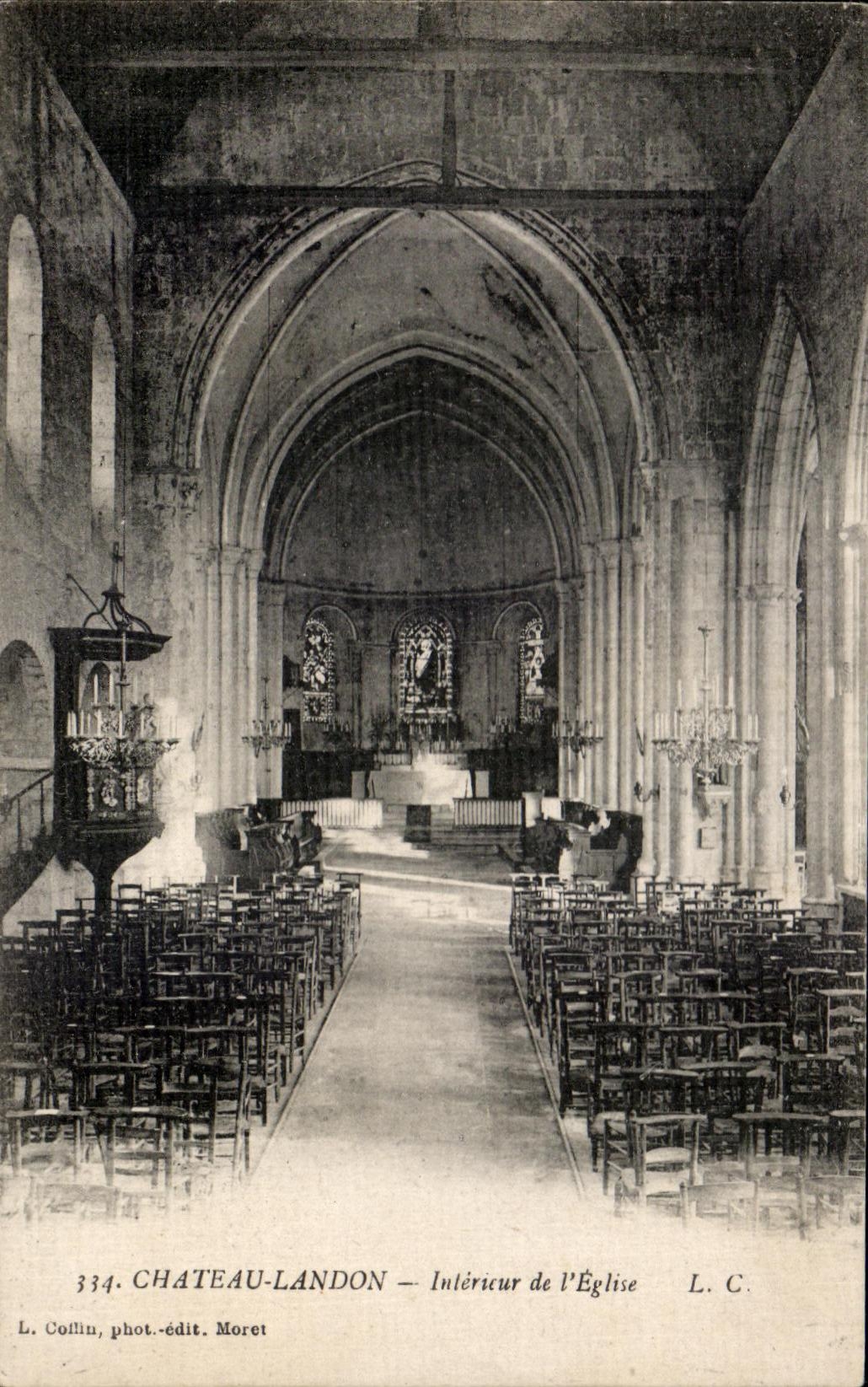 CPA Interior Landon Castle of the Church