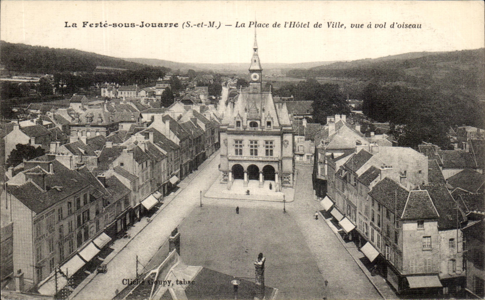 CPA Ferte Under Jouarre the Place of Town hall On Flight