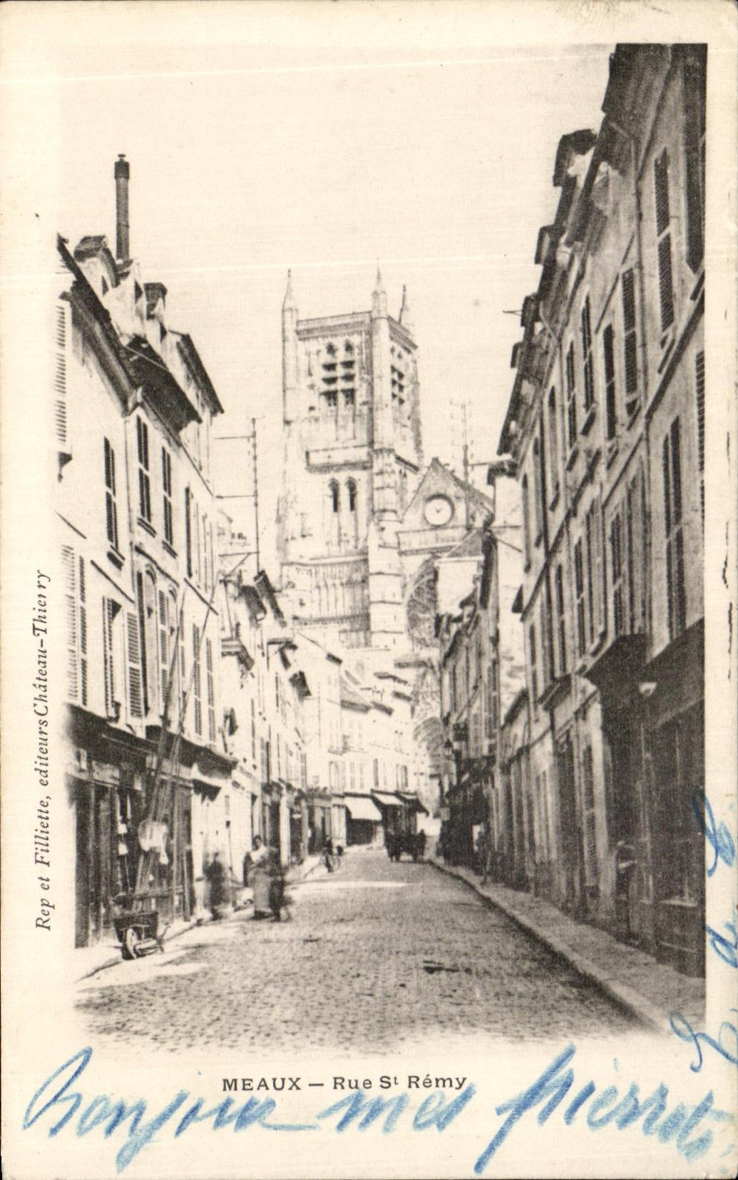 CPA Meaux Rue St Remy 