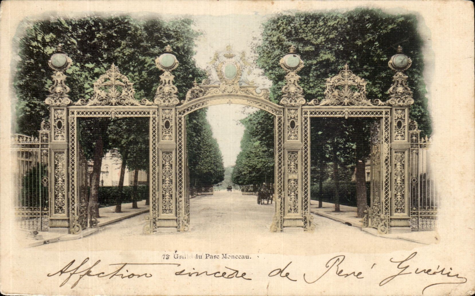 CPA Paris Roasts Monceau park