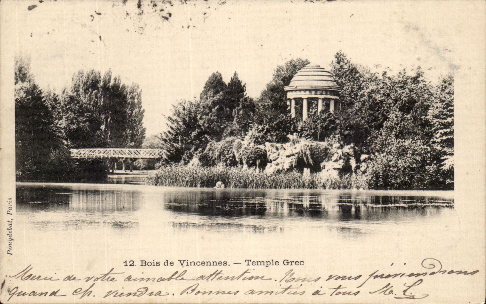 CPA Paris Wood of Vincennes Greek Temple