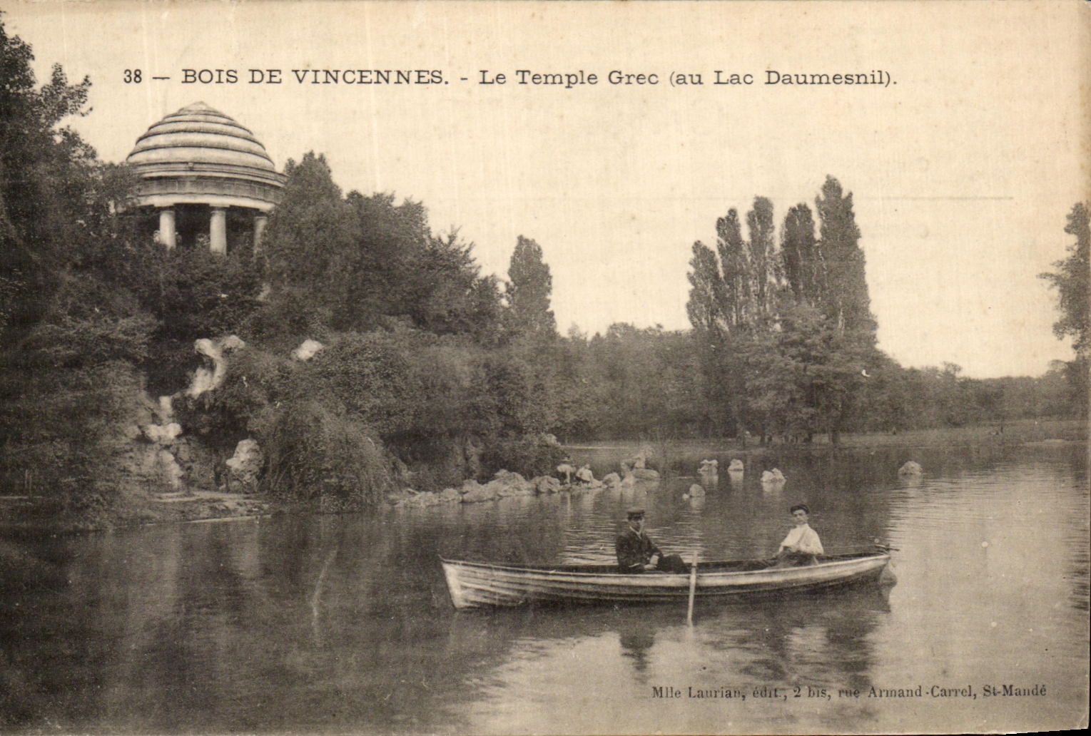CPA Paris Wood of Vincennes the Greek Temple