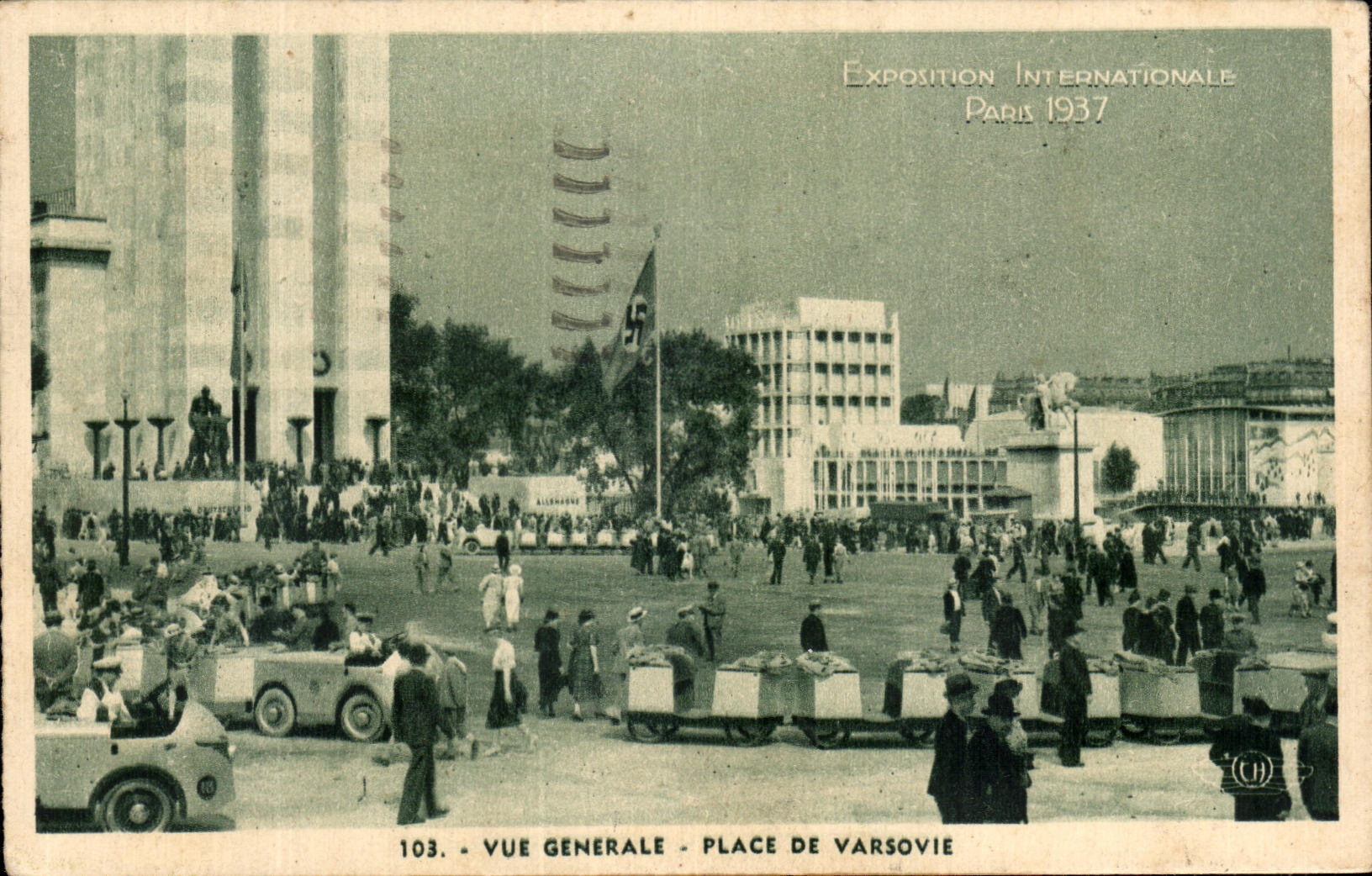 Lugar de CPA Paris Vision de Varsovia Paris internacional justa 1937