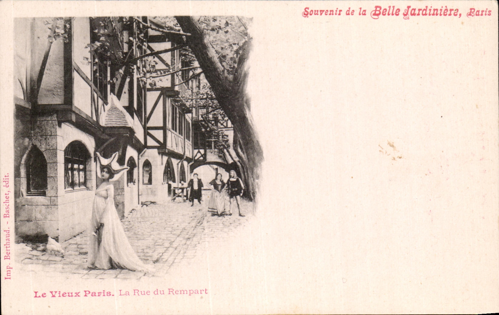 CPA Paris Le Vieux Paris La Rue des Remparts Belle Jardiniere 