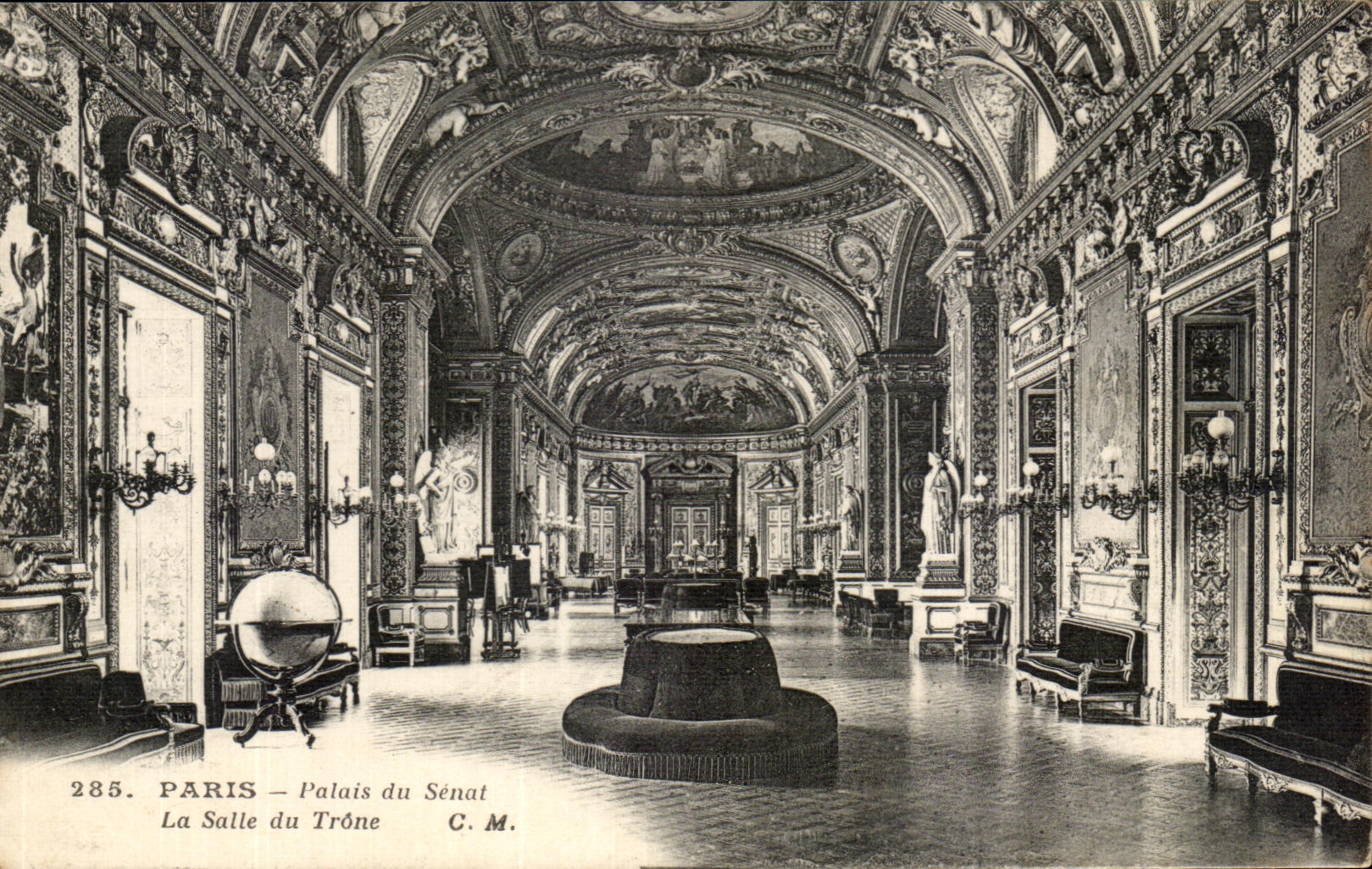 CPA Paris Palate of the Senate the Throne room