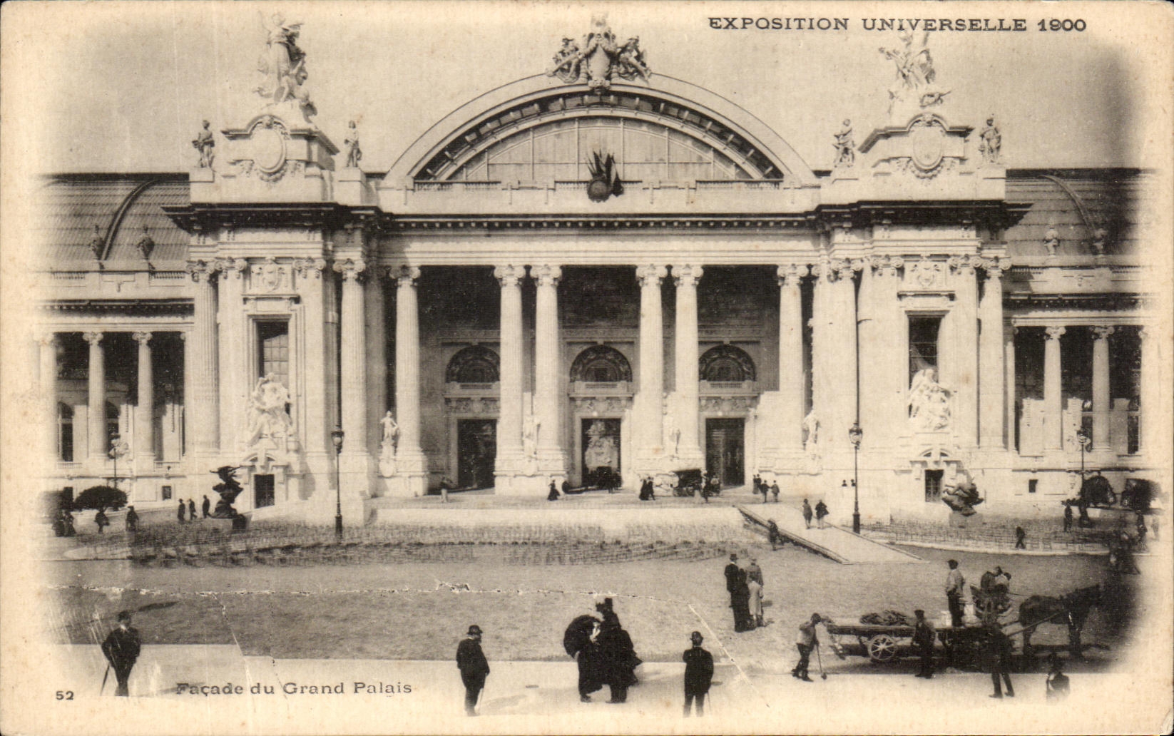 Ataque frontal de CPA Paris de grande del paladar el universal 1900 favorablemente