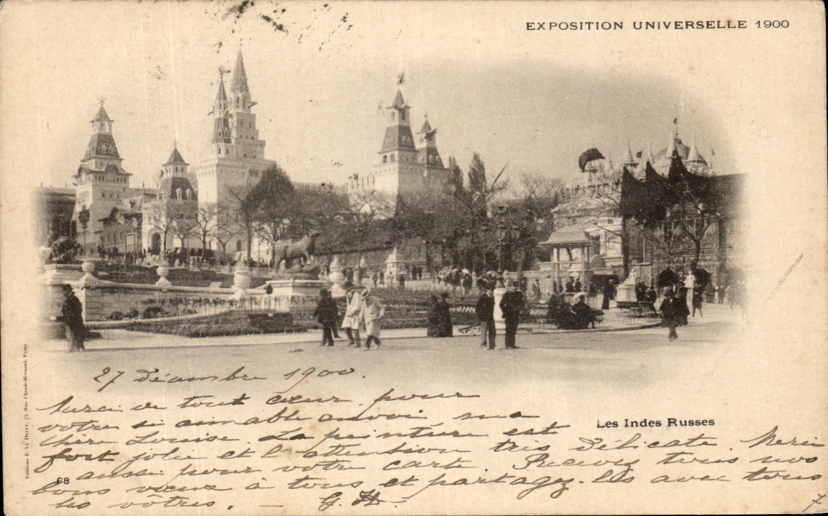 CPA Paris el universal ruso 1900 de Indias Rusia favorablemente