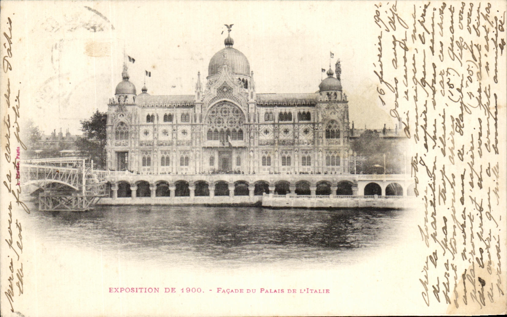 Ataque frontal de CPA Paris del paladar de Italia del universal 1900 favorablemente
