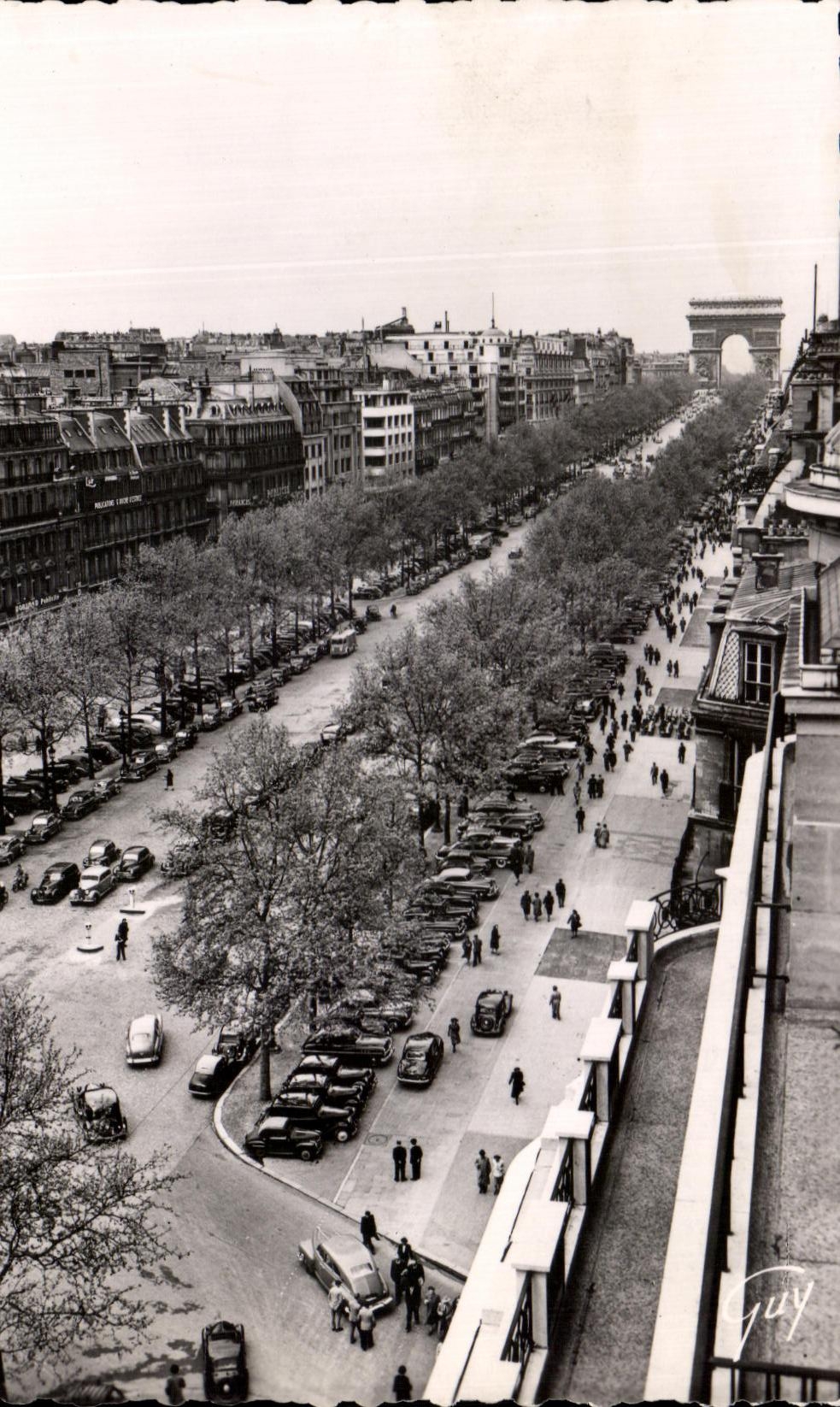 CPA Paris And Its Wonders the avenue of the Elysees fields Arc de Triomphe