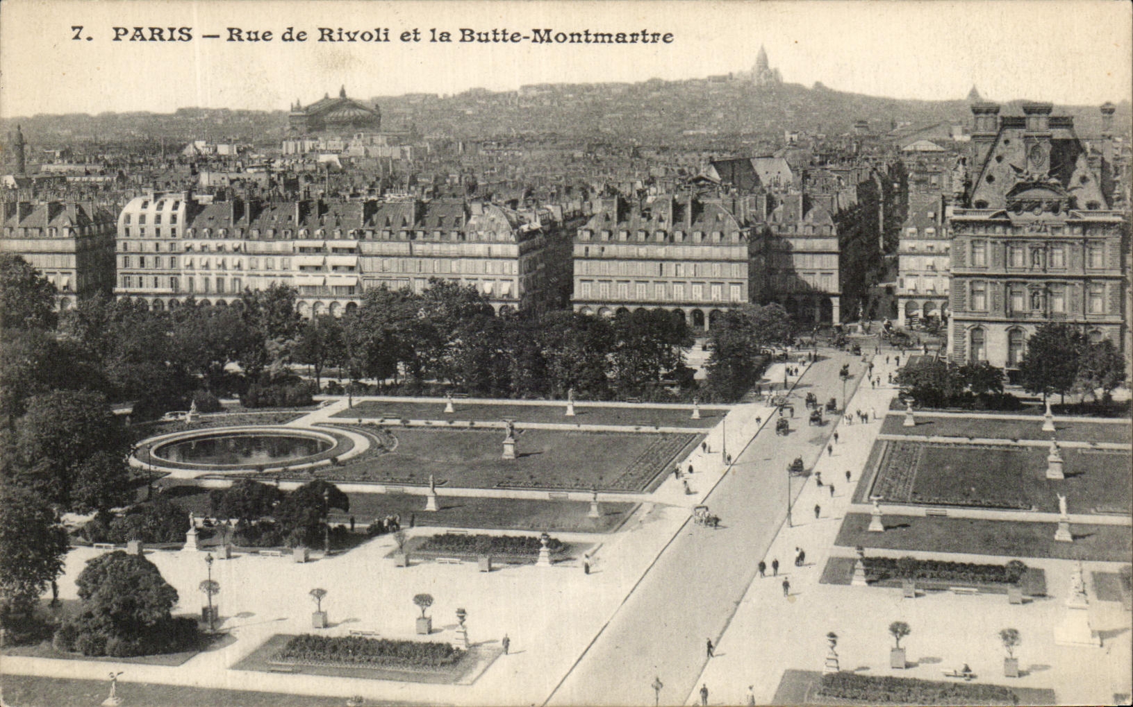 CPA Paris Rue De Rivoli et la Butte Montmartre
