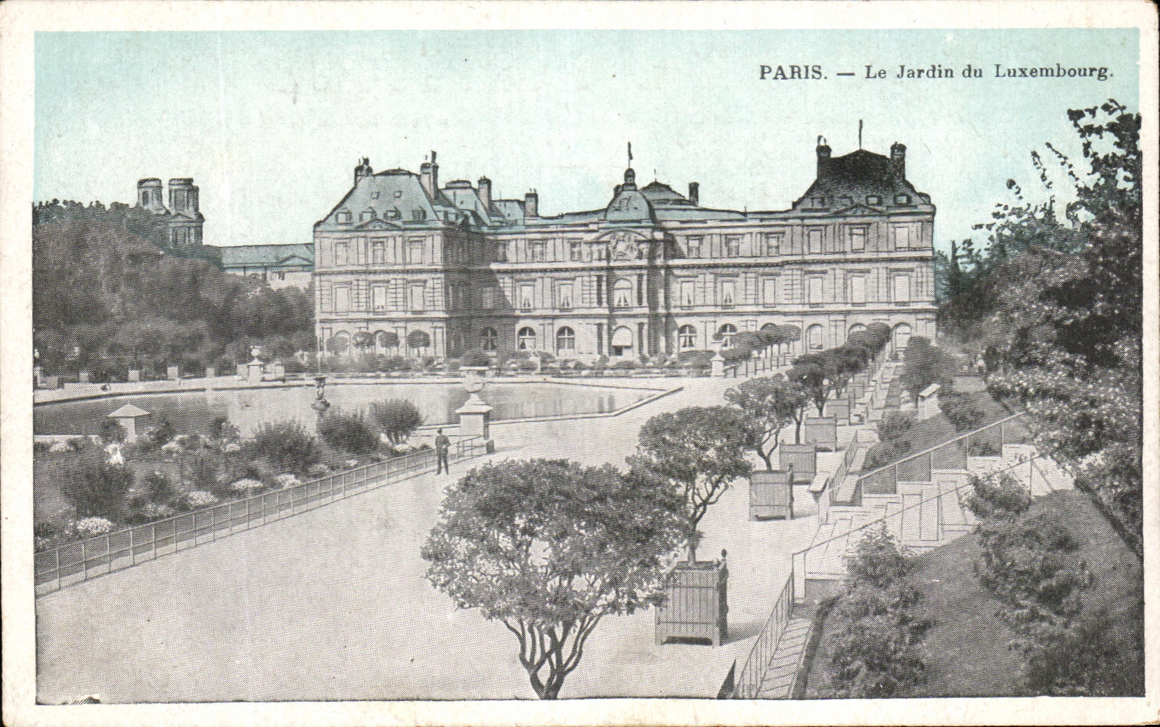 CPA Paris the Garden of Luxembourg