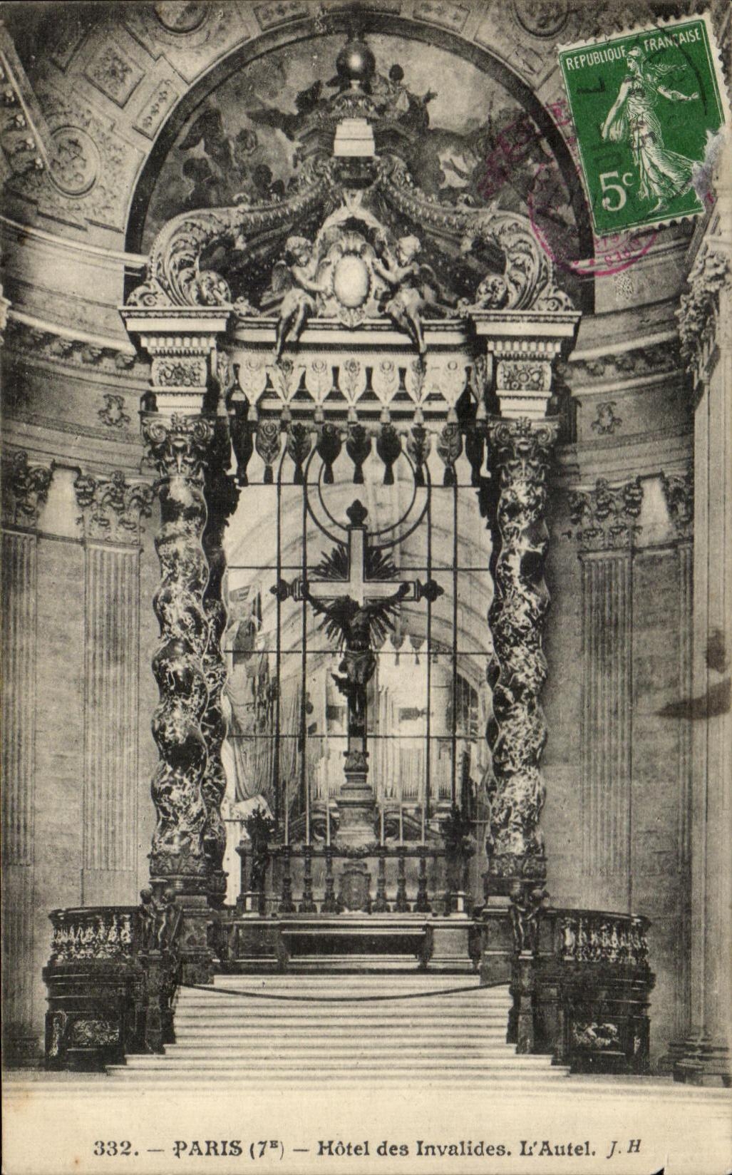 CPA Paris Hotel of Invalides the Furnace bridge