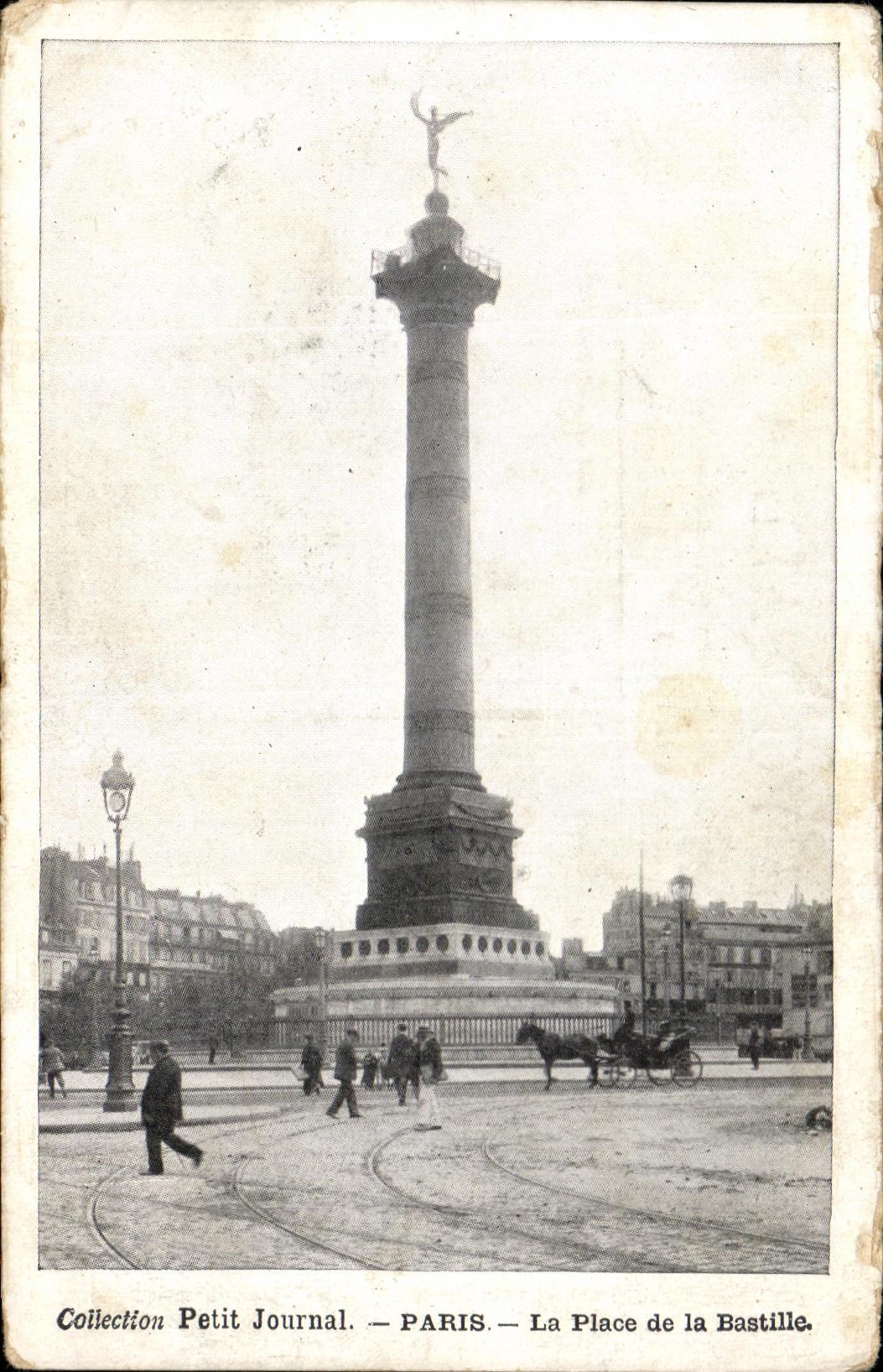 CPA Collection Small Paris Newspaper the Place of the Bastille