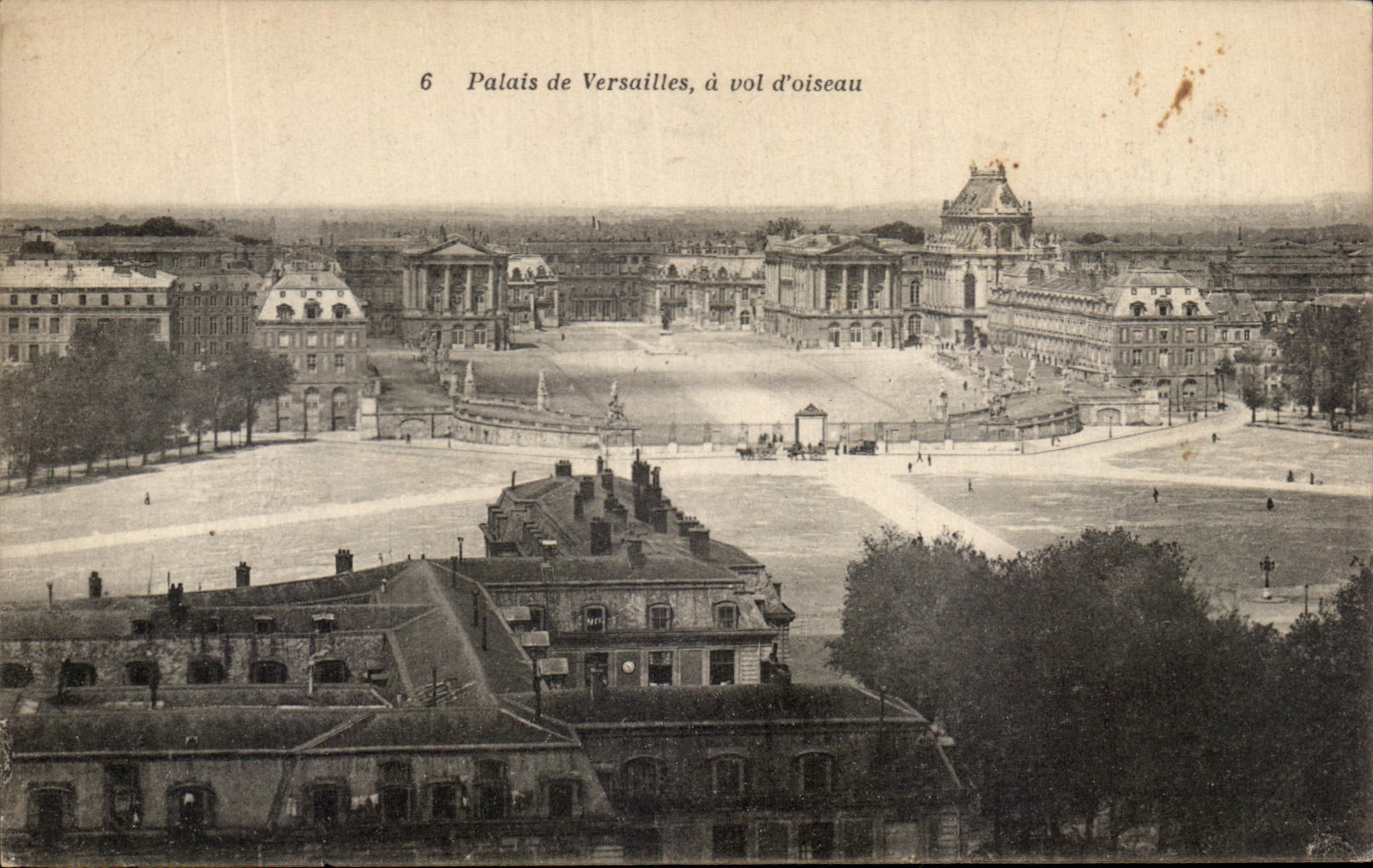 CPA Palais de Versailles a vol d'oiseau
