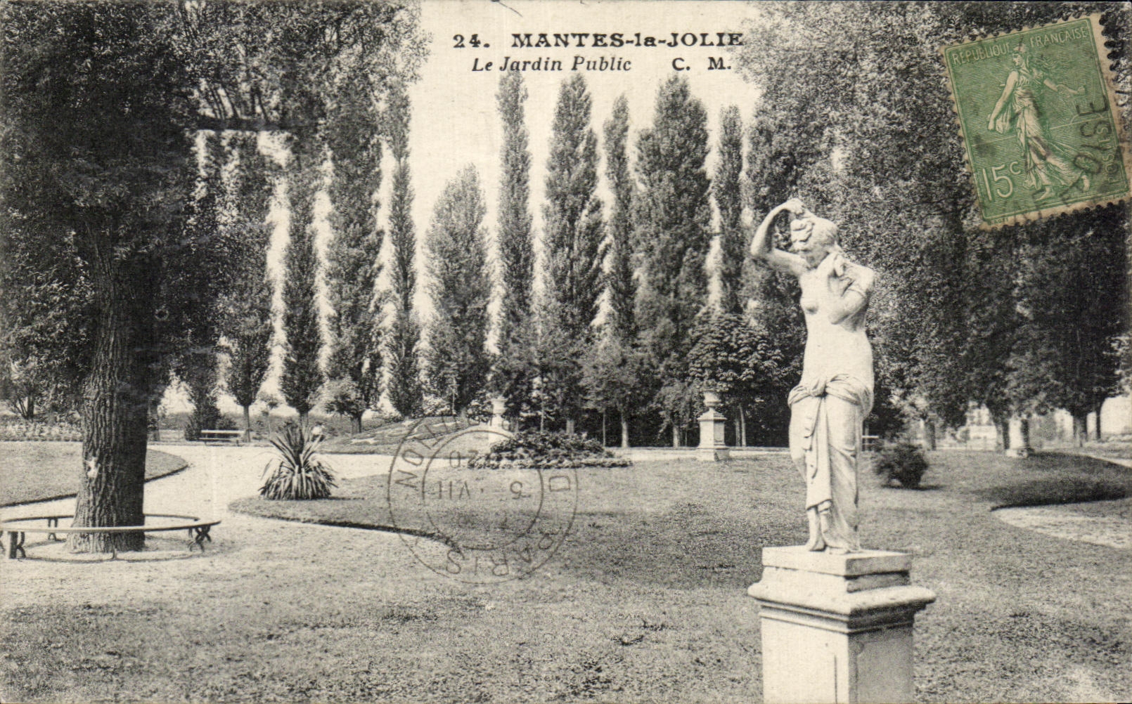 CPA Nantes Pretty the Public garden