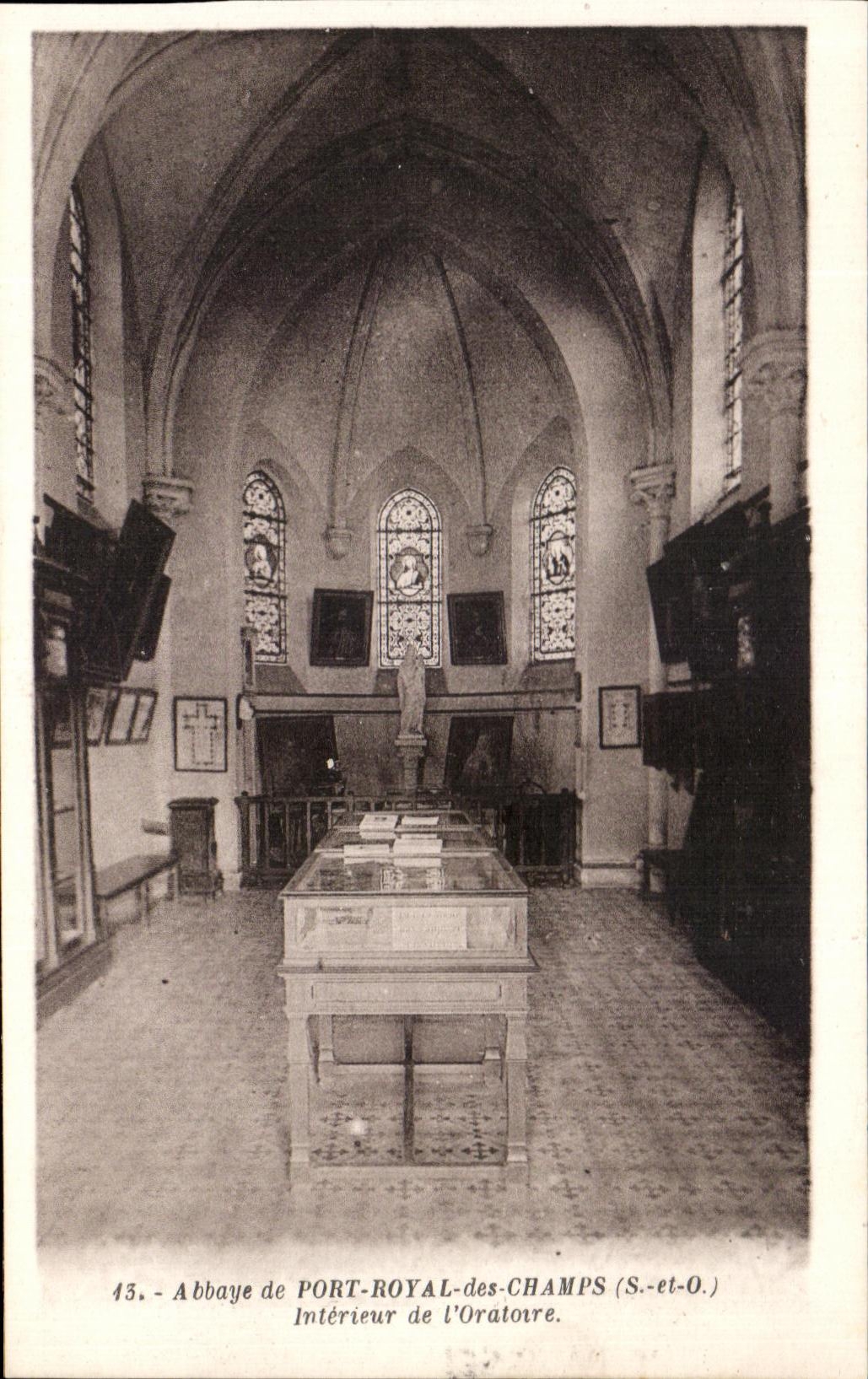 CPA Abbey of Royal Port of the Fields Interior of the oratory