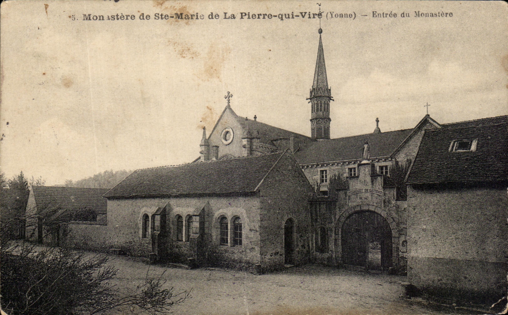 CPA Monastere De co Marie Of Pierre Who Transfers Monastery Entrance