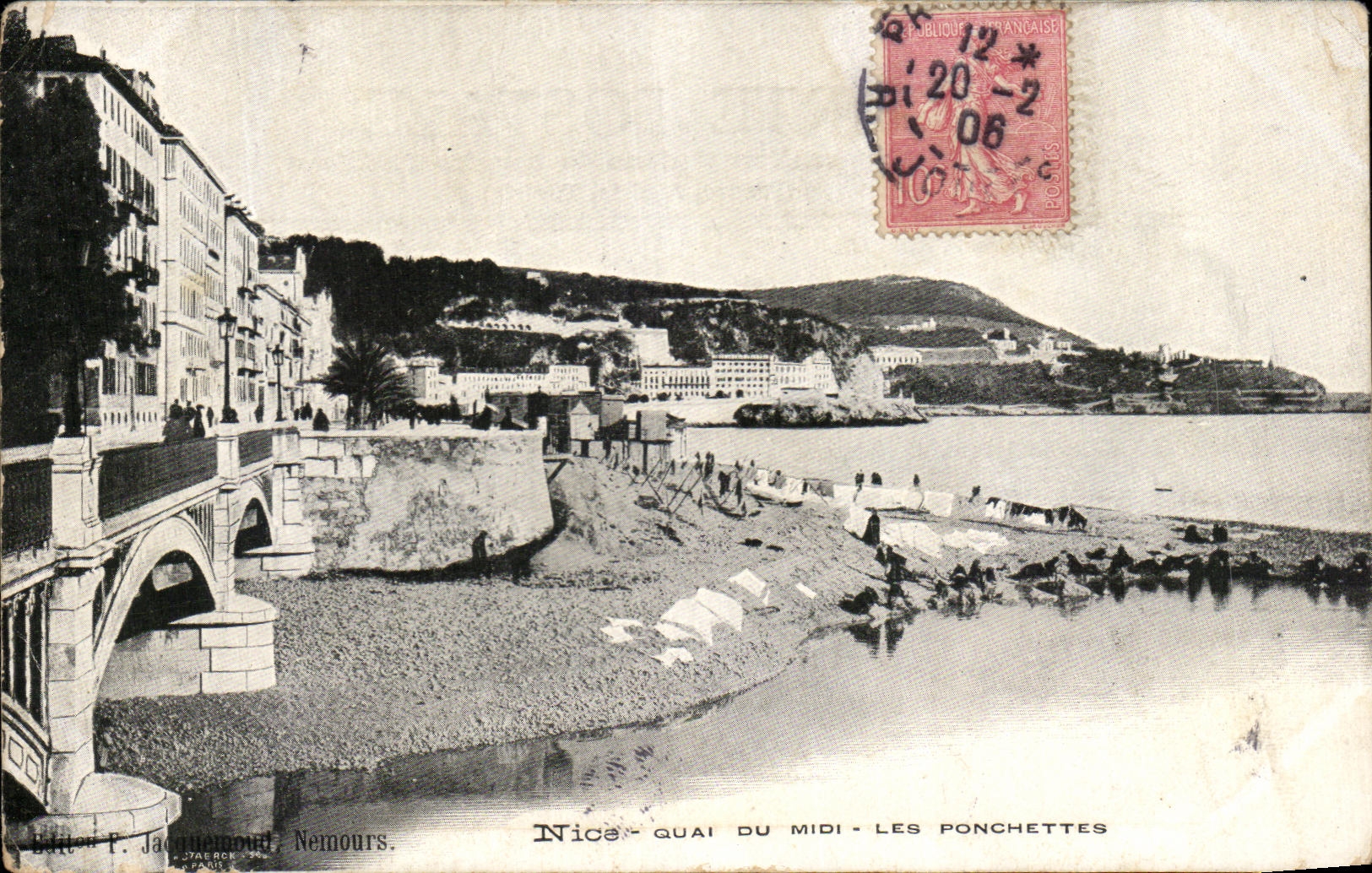 CPA Niza Quay de la lavanda del sur de Ponchettes coloca