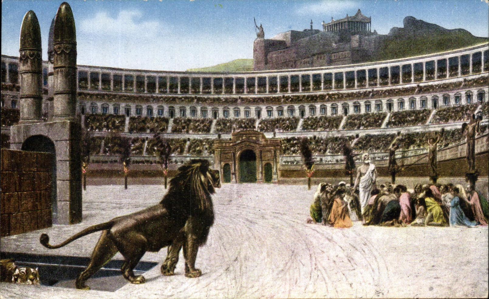 CPA Roma Circo Maximo Ultima leon del preghiera