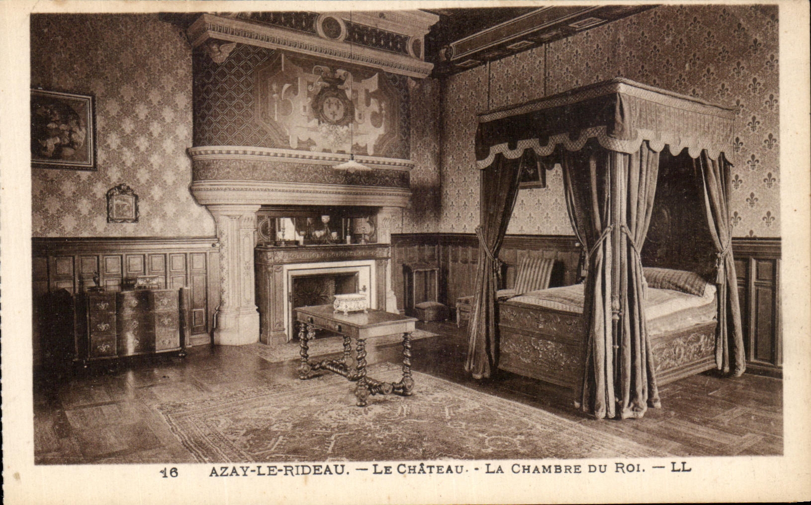 CPA Azay la cortina el castillo del rey