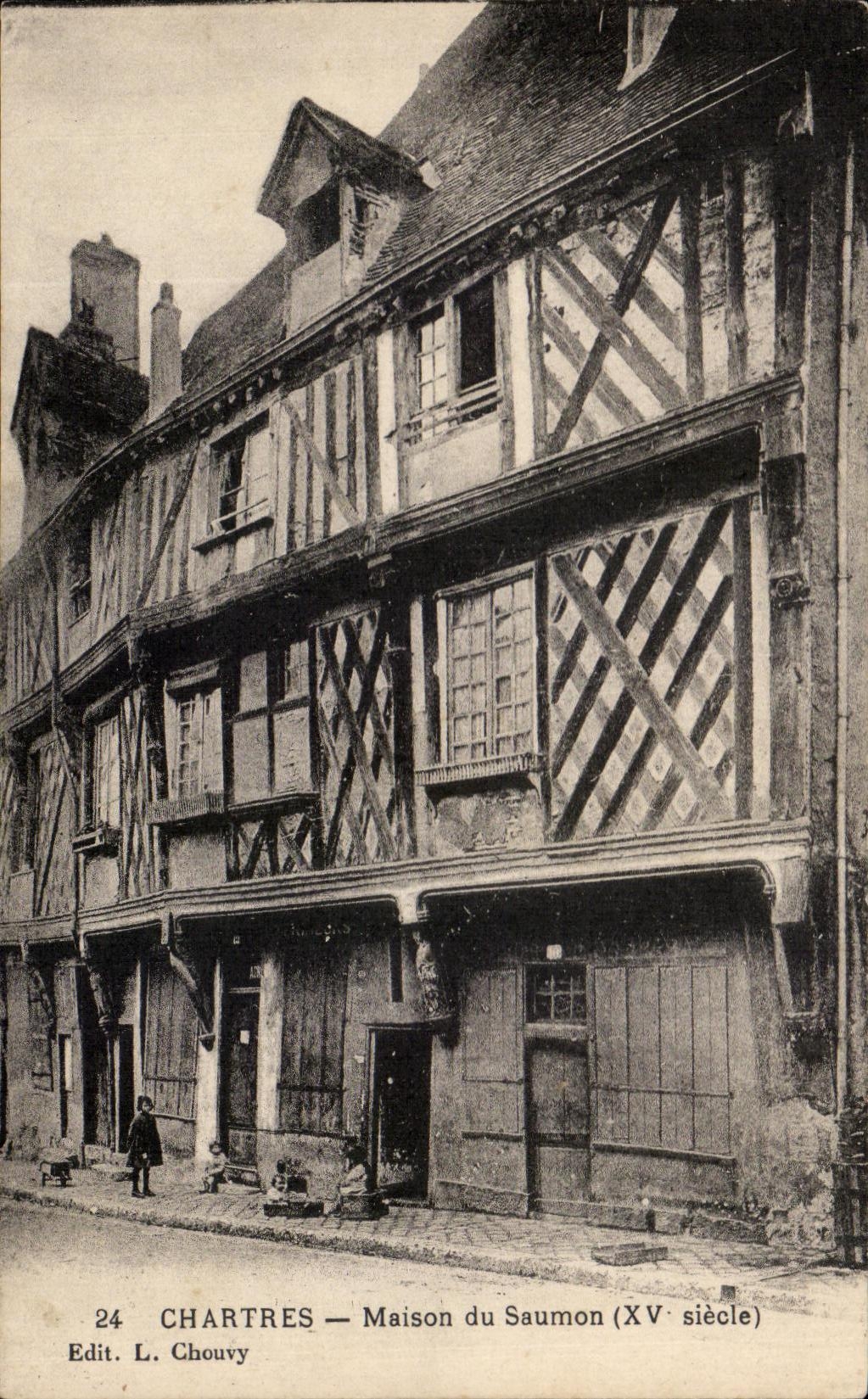 CPA Chartres House of the Salmon Children