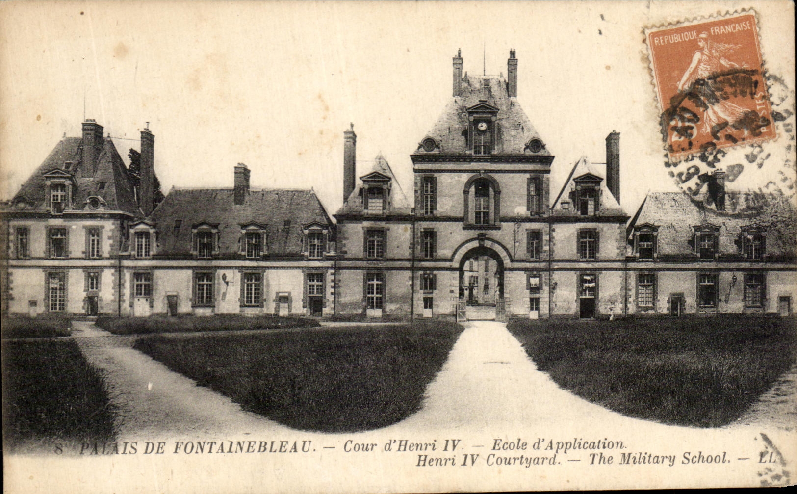 CPA Palate of Fontainebleau Court of Henri IV School of Application