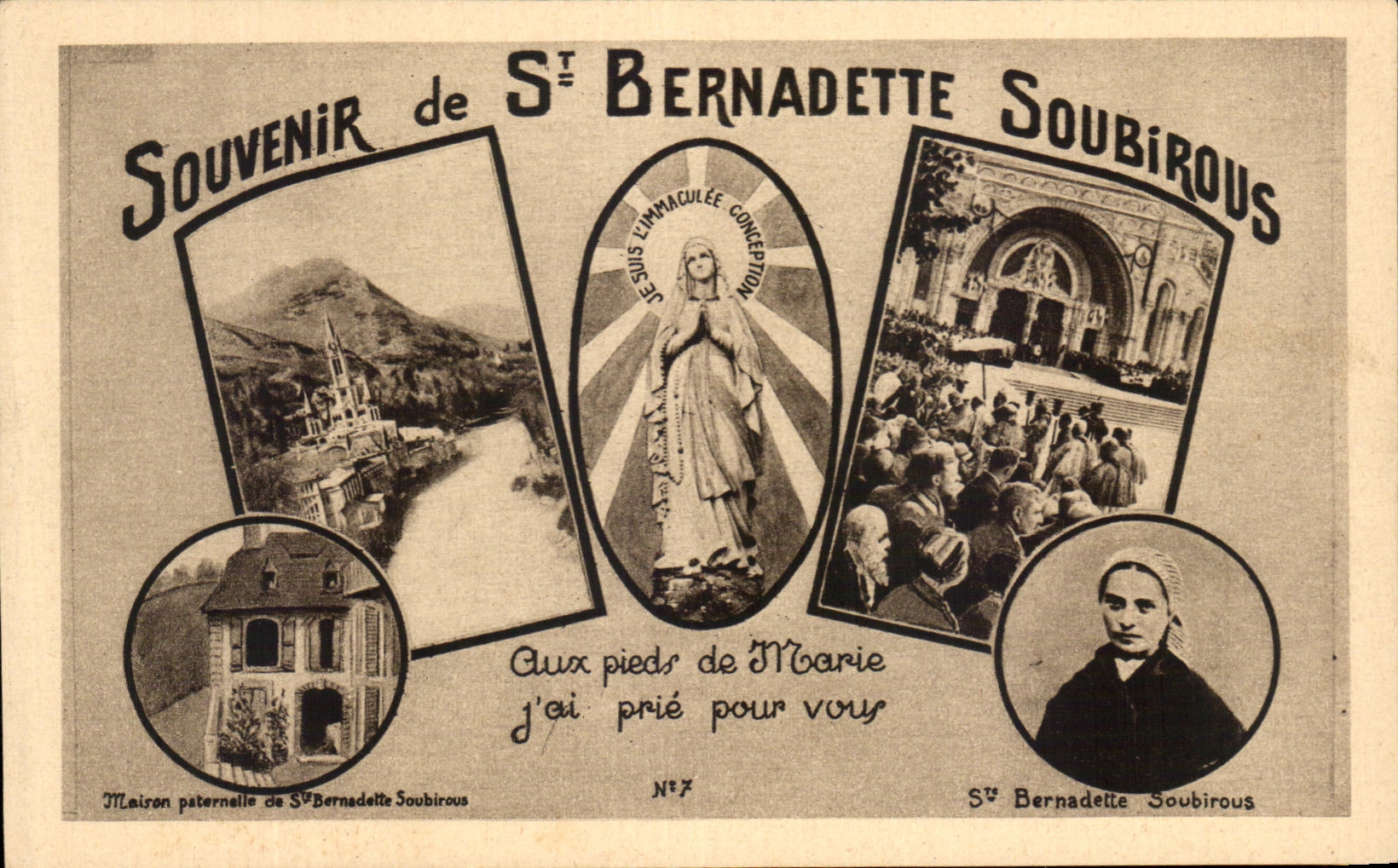 CPA Souvenir De Bernadette Soubirous