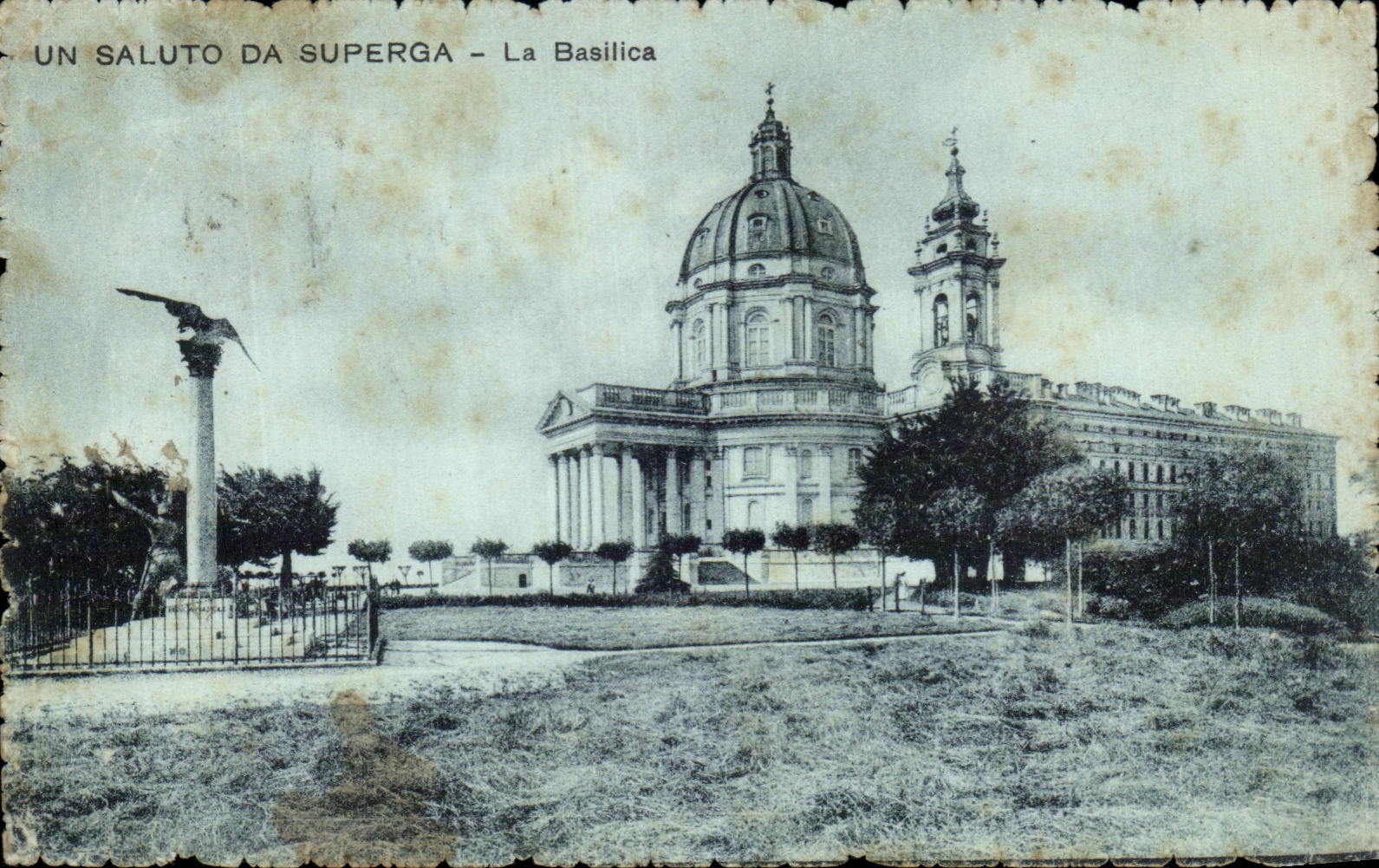 CPA Un Saluto Da Superga La Basilica