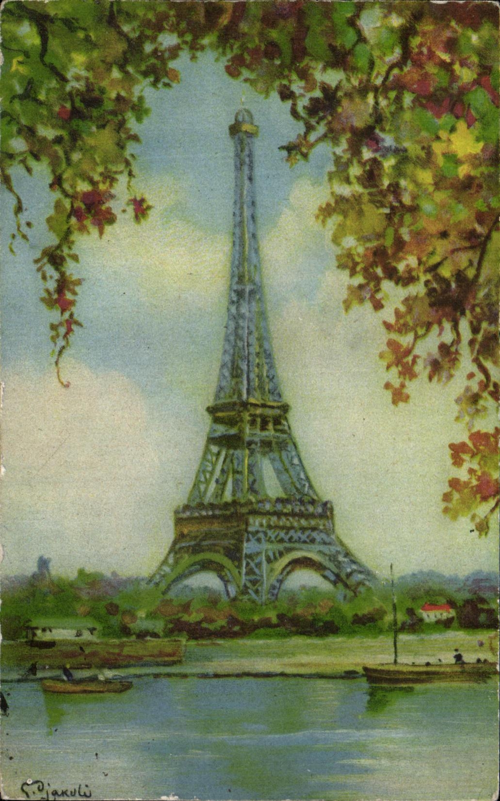 CPA La Tour Eiffel Paris 