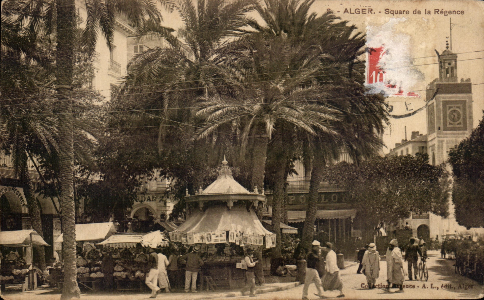 CPA Alger Square de la Regence Algerie 