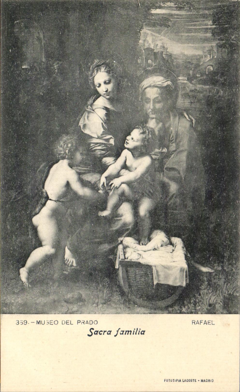 CPA Museo Del Prado Crowned Familia Rafael