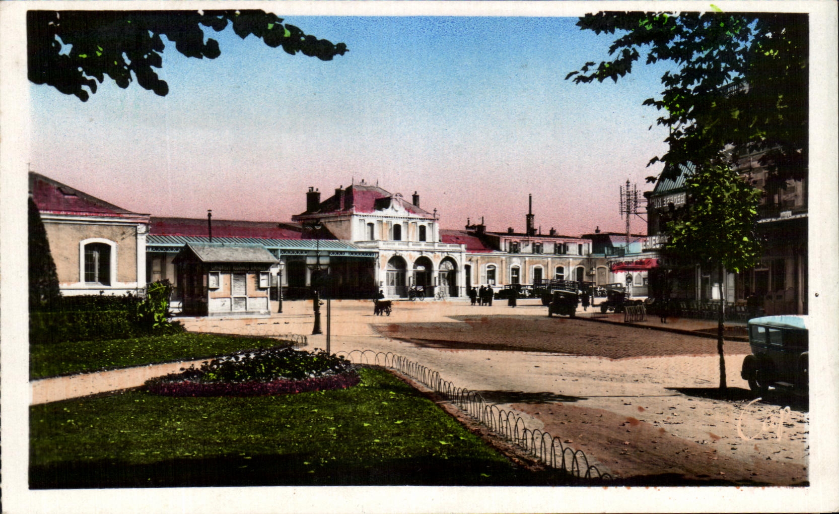 CPA Moulins Train station