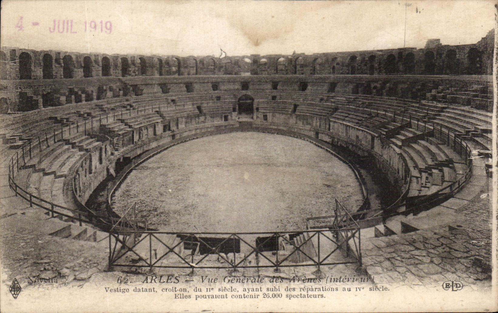 CPA Arles View Of Arena