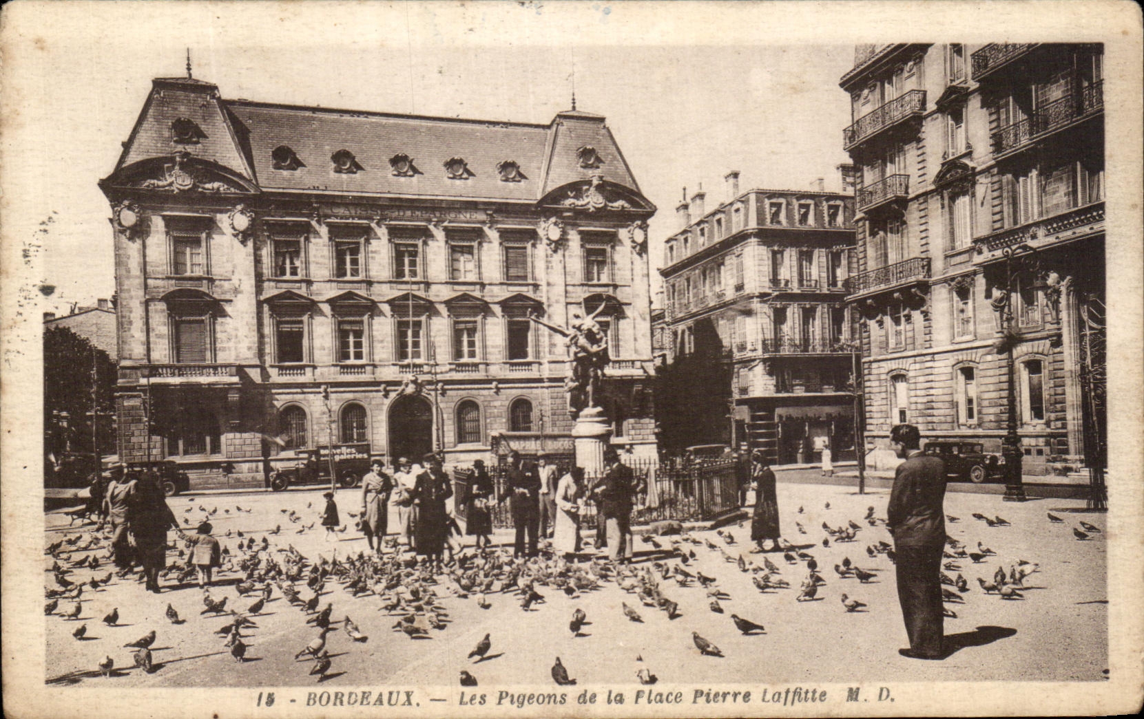 CPA Bordeaux Beaches Of the place Pierre Laffitte