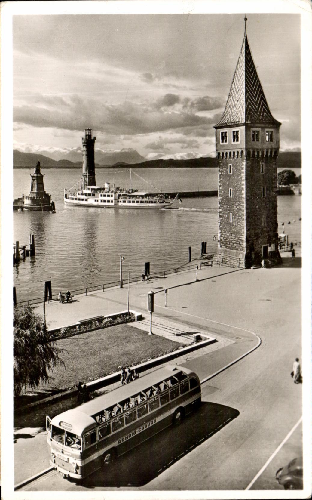 CPA Lindau im Bodensee Blick auf den Hofen