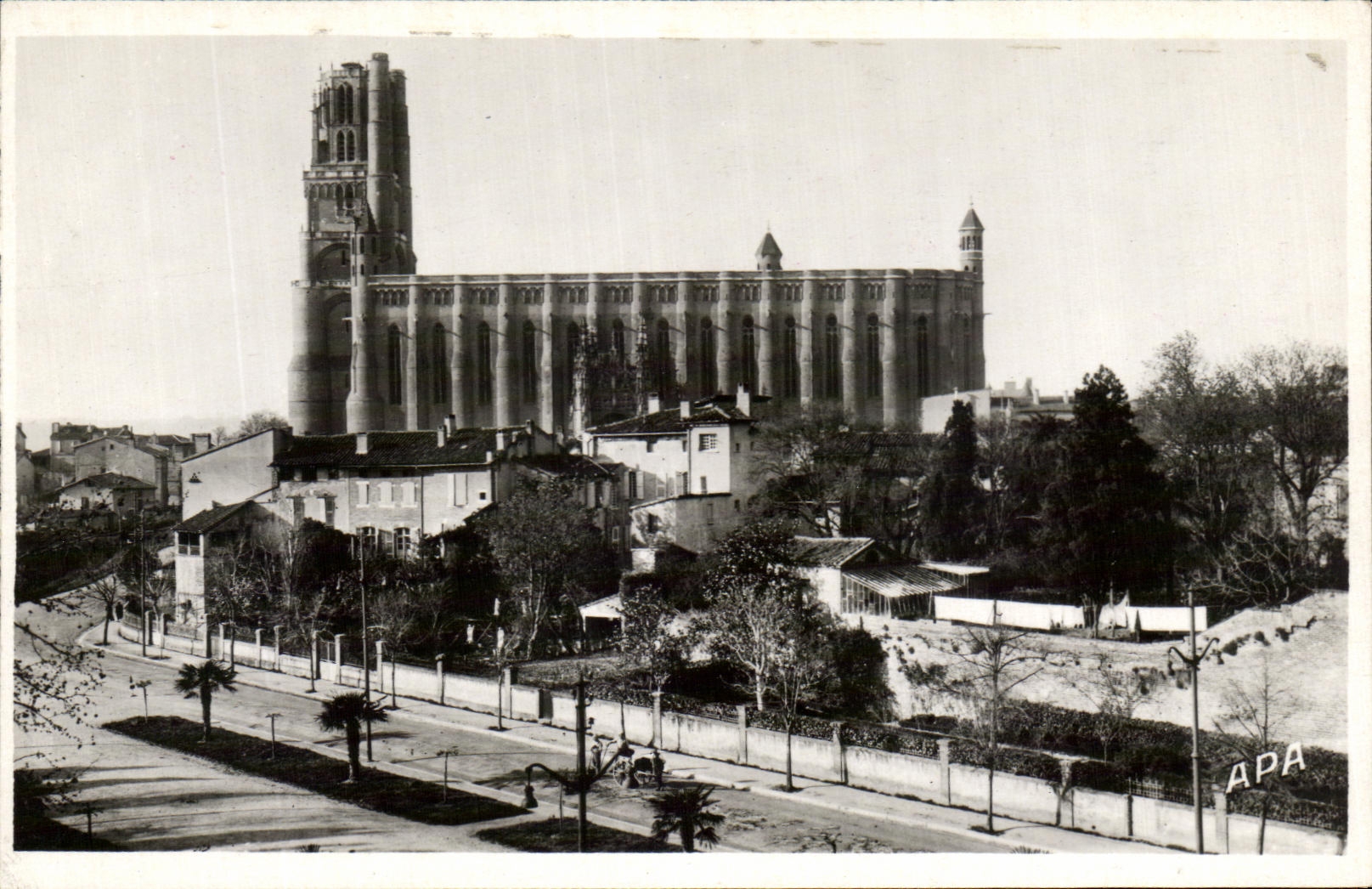Bulevar general Sibille y Cathedrale co de CPA Albi Cecile