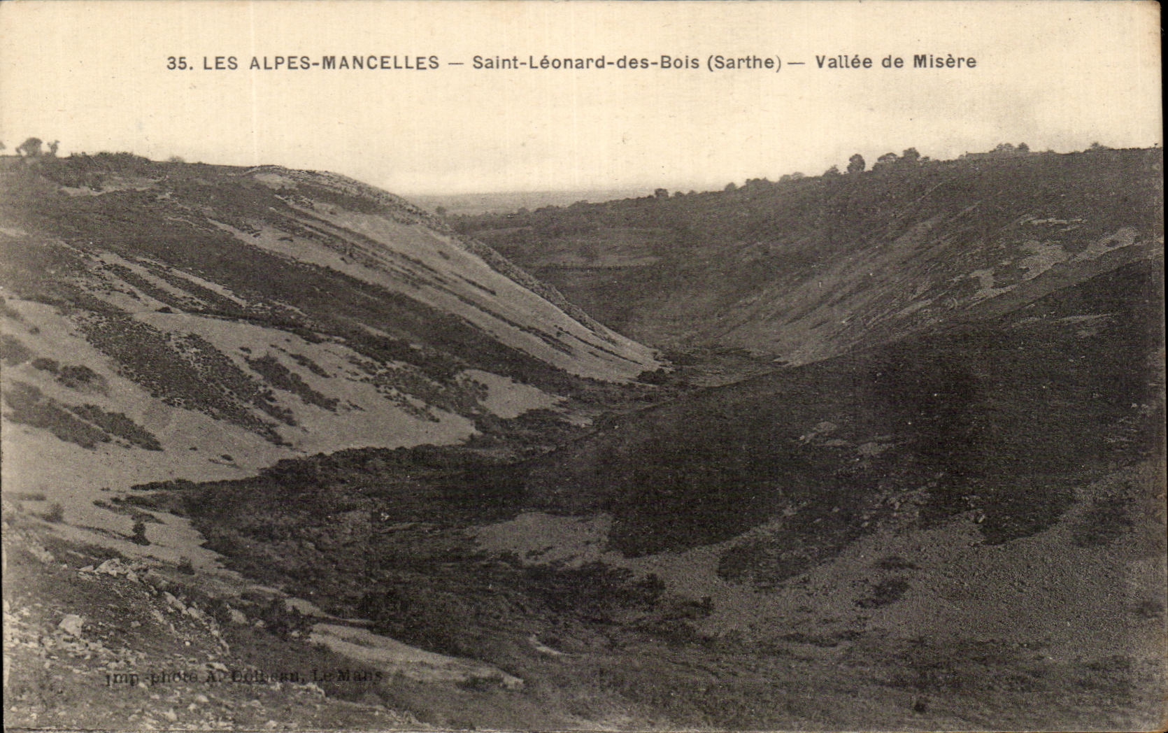 CPA the Alps Mancelles Saint Leonard of Wood Valley of Misery