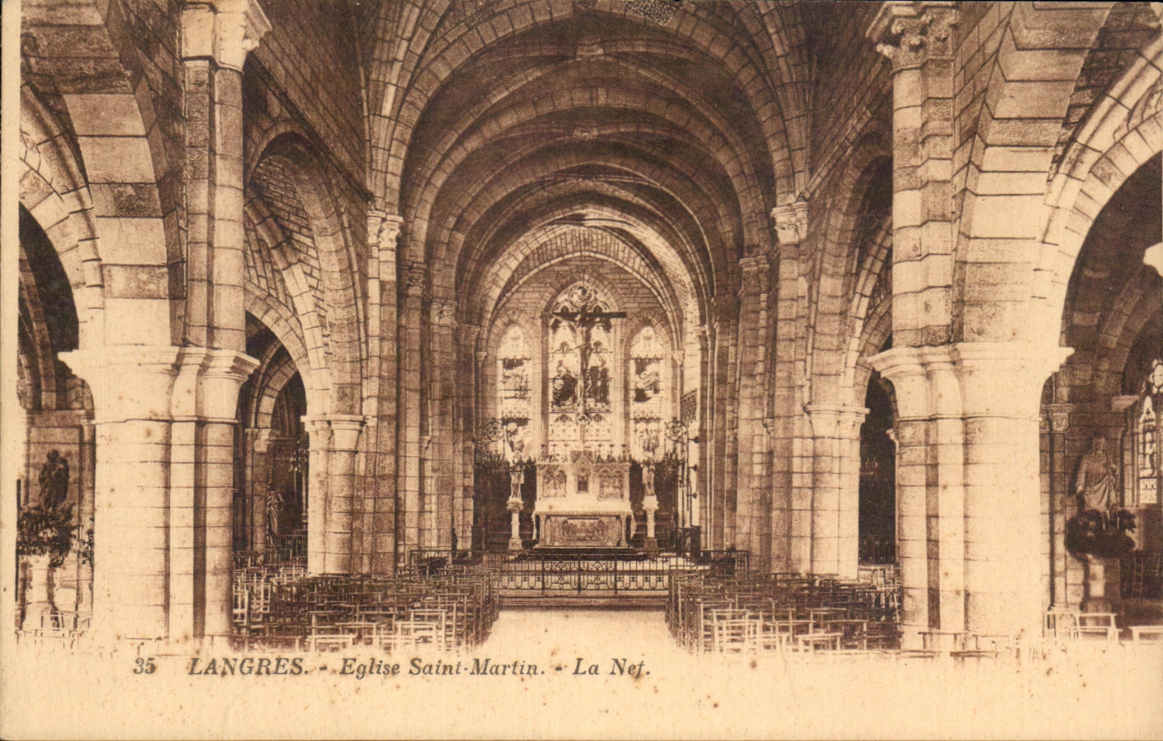 CPA Langres Church Saint Martin