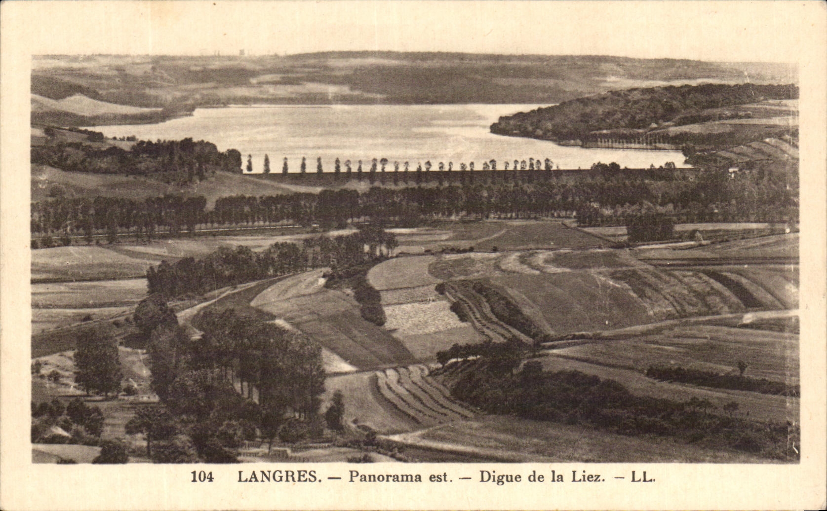 CPA Langres Panorama Is Dam Of Bind