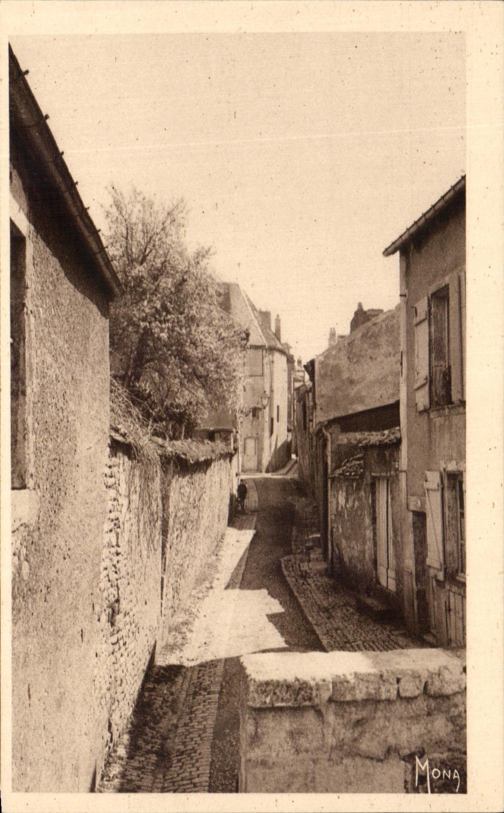 CPA Small Tableaux De Langres Old Streets the Street With the Fairies