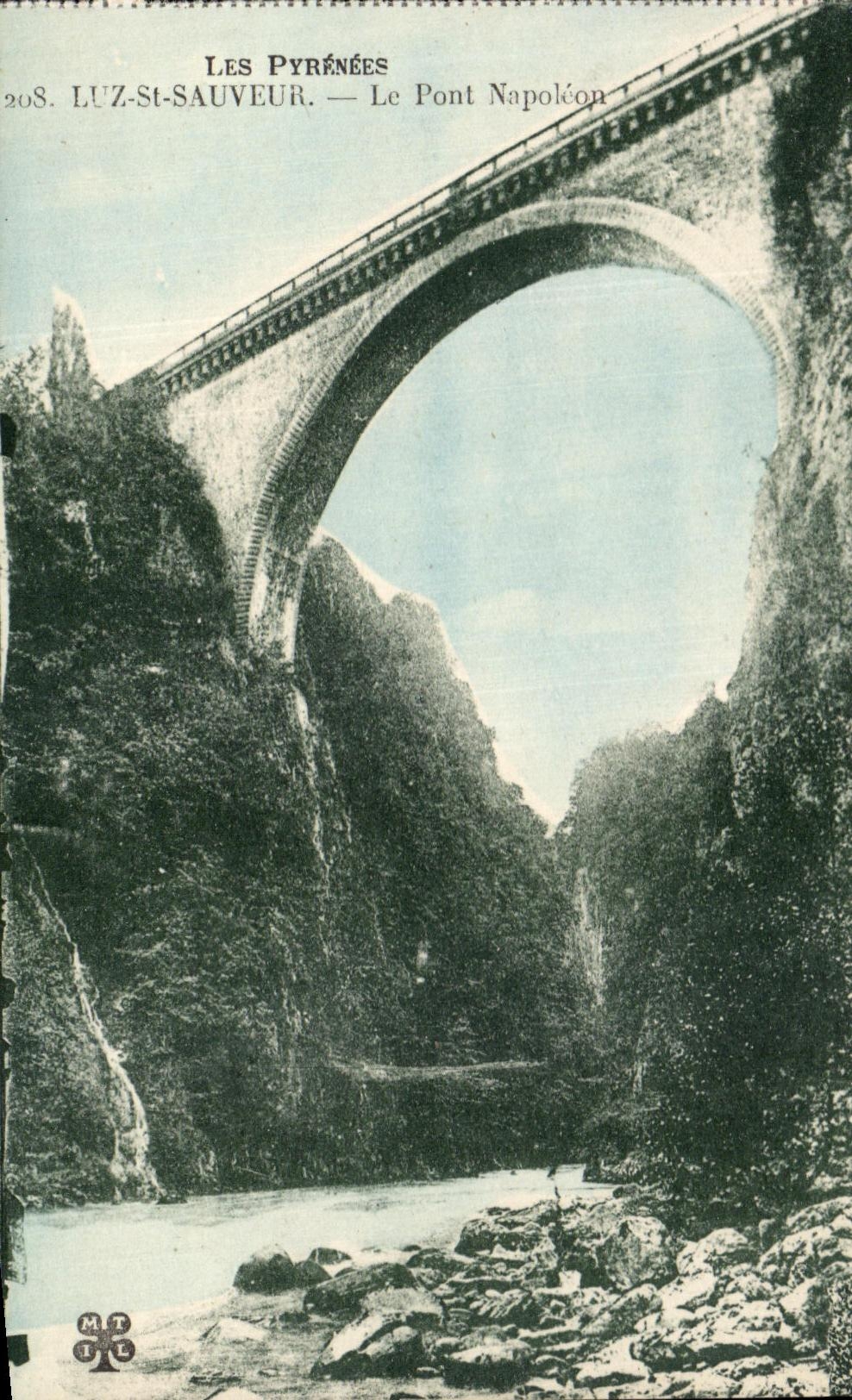 CPA the Pyrenees Luz St Saver the Napoleon Bridge