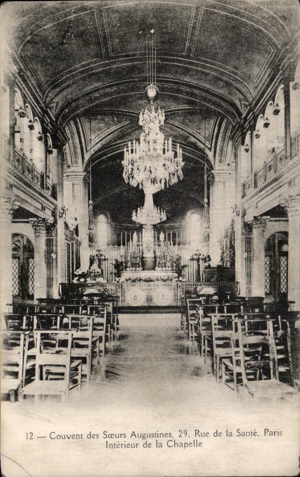 CPA Brood Sisters Augustines Rue Of Health Paris Interieur Of the Vault