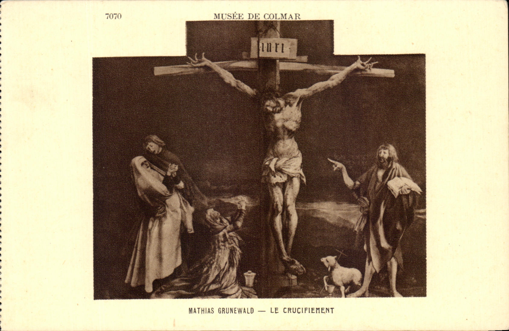 CPA Musee De Colmar Mathias Grunewald Le Crucifiement