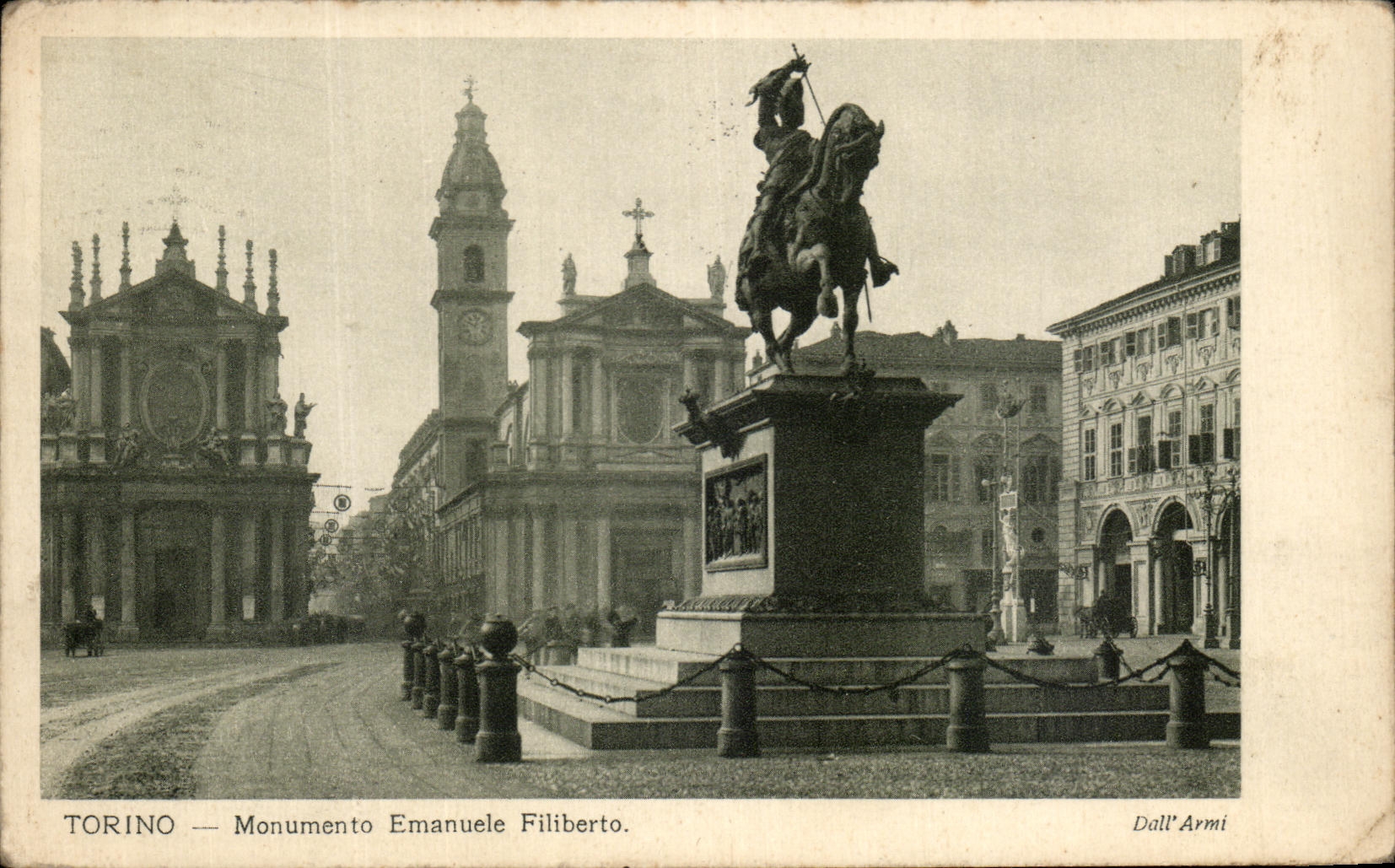 CPA Torino Monumento Emanuele Filiberto
